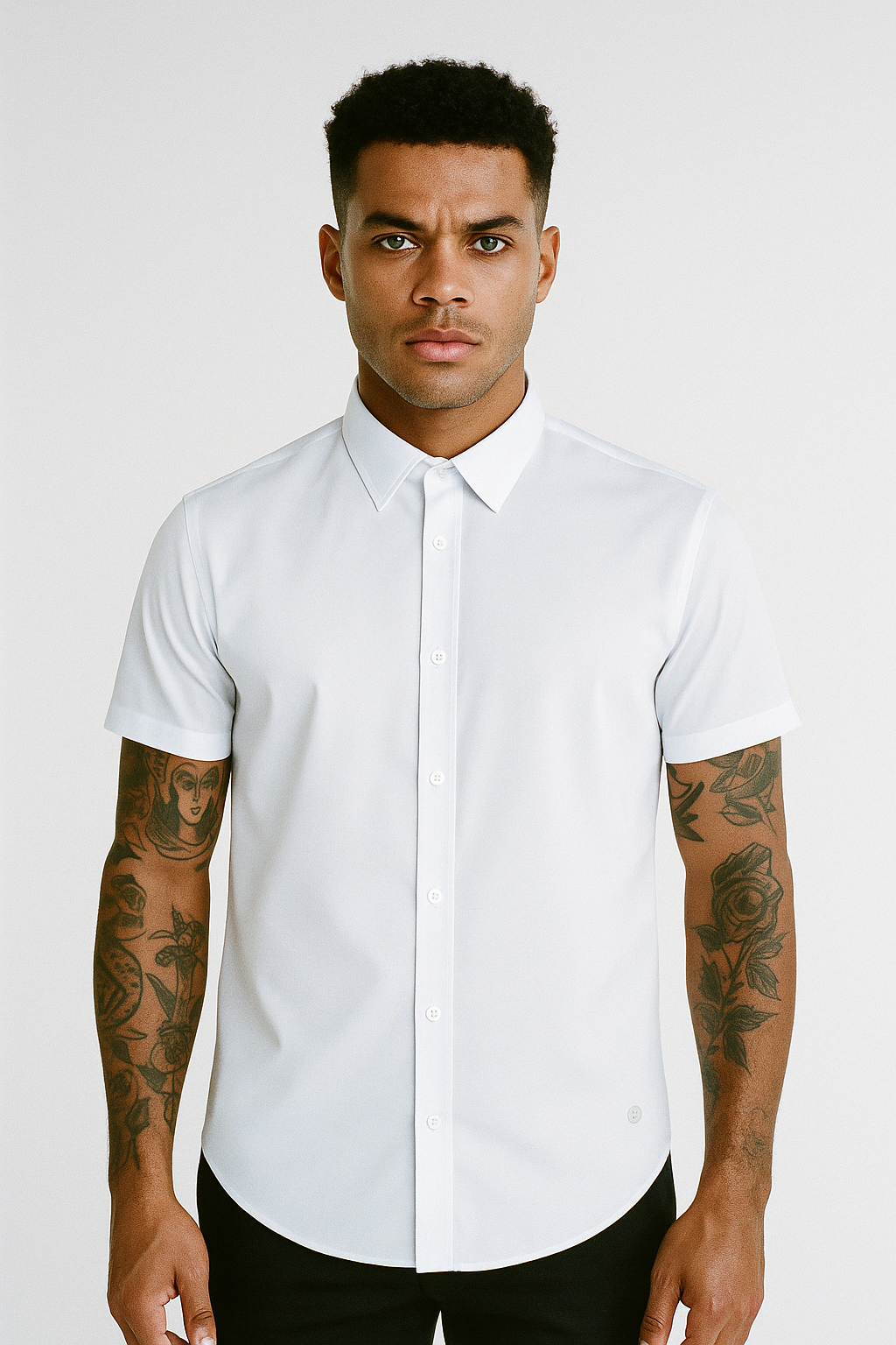 Camisa Repelente Formal Manga Corta 23101 Blanco