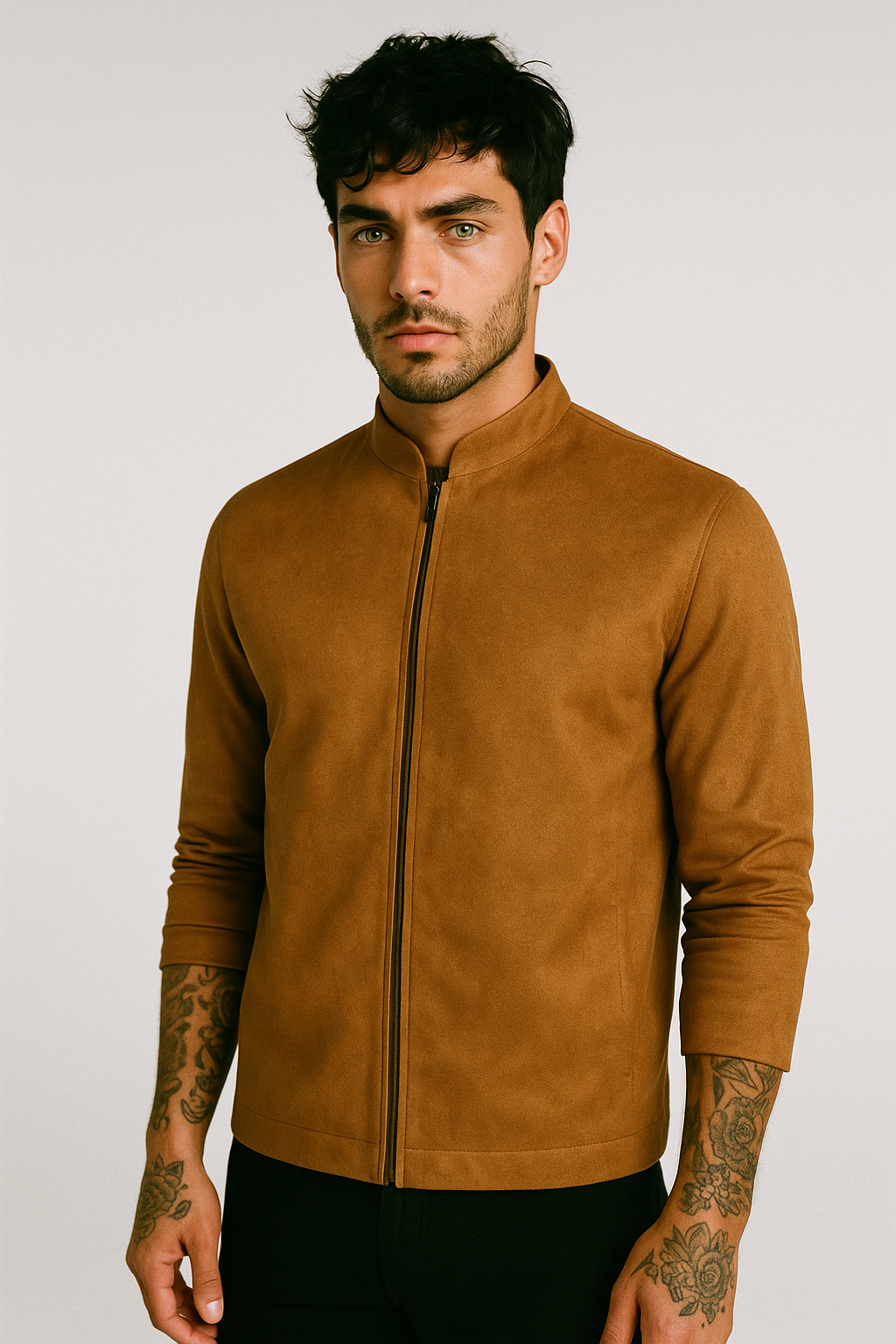 Chamarra Gamuza Camel 2345