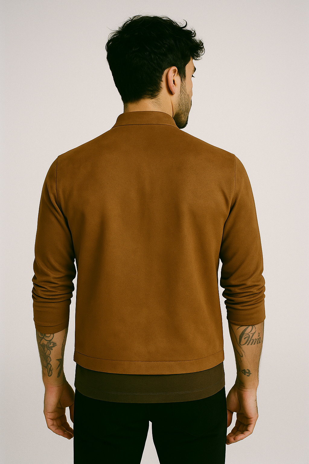 Chamarra Gamuza Camel 2345