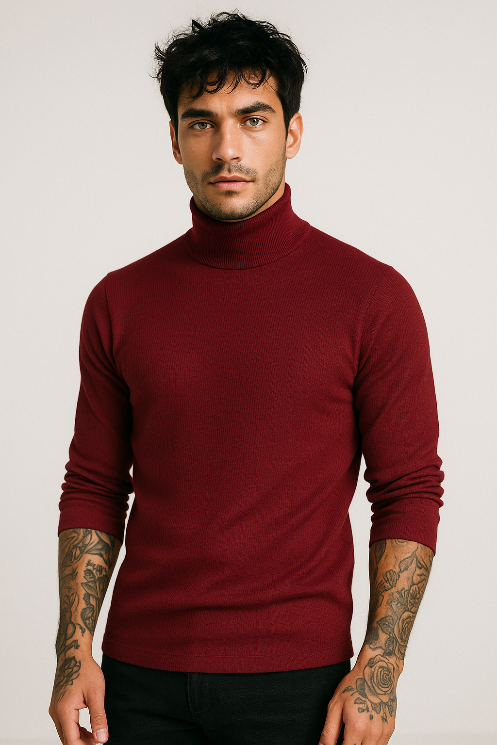 Playera Cuello Alto 2318 Tinto