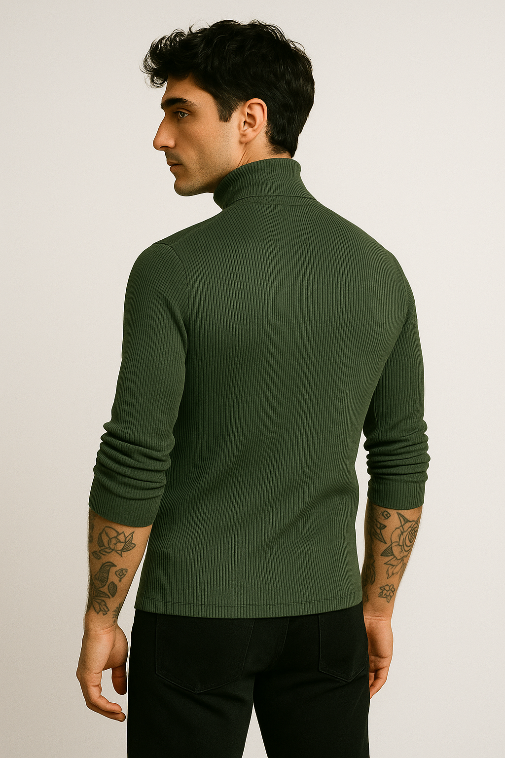 Playera Cuello Alto 2318 Verde Militar