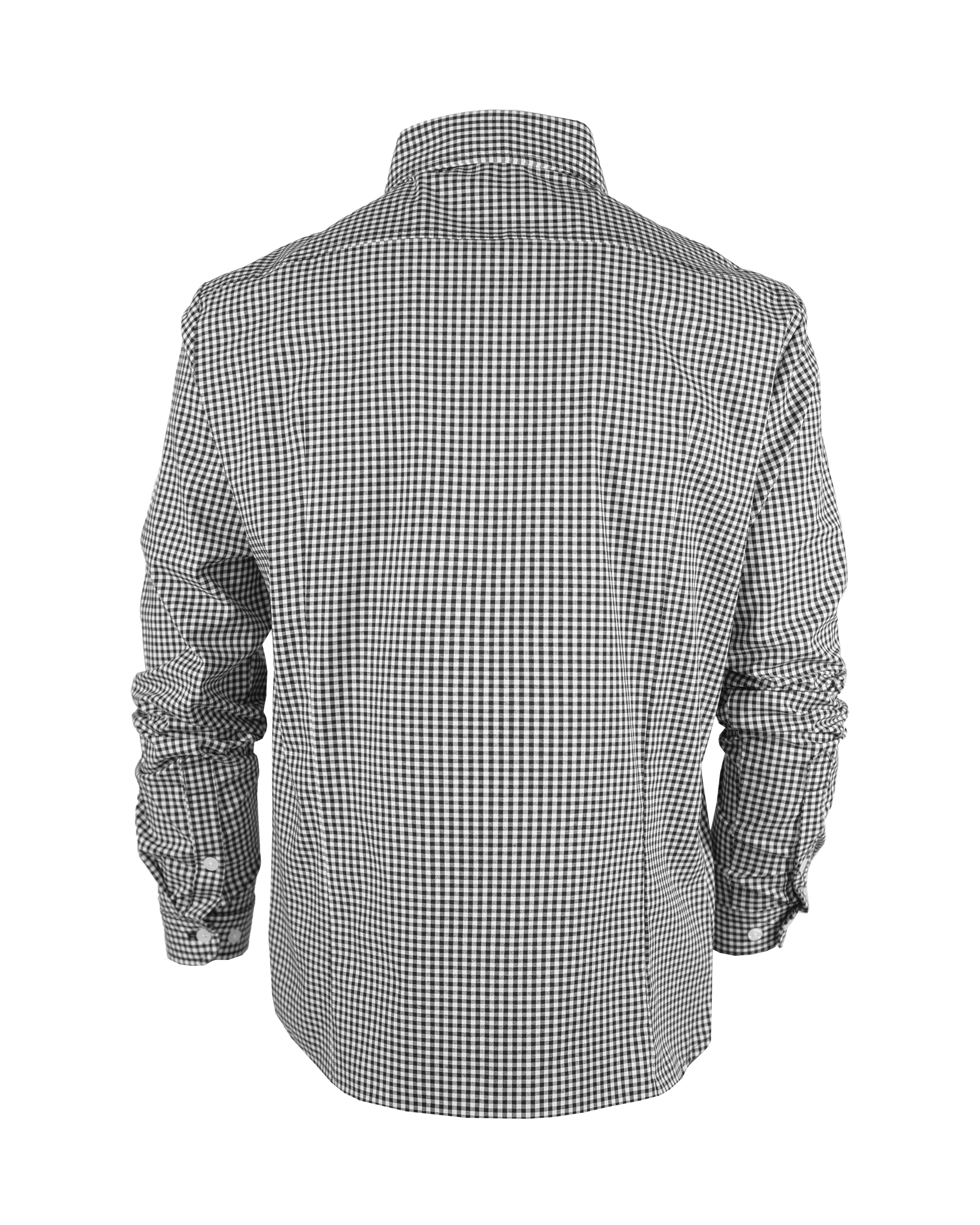 Camisa Formal Cuadros Negro 2306