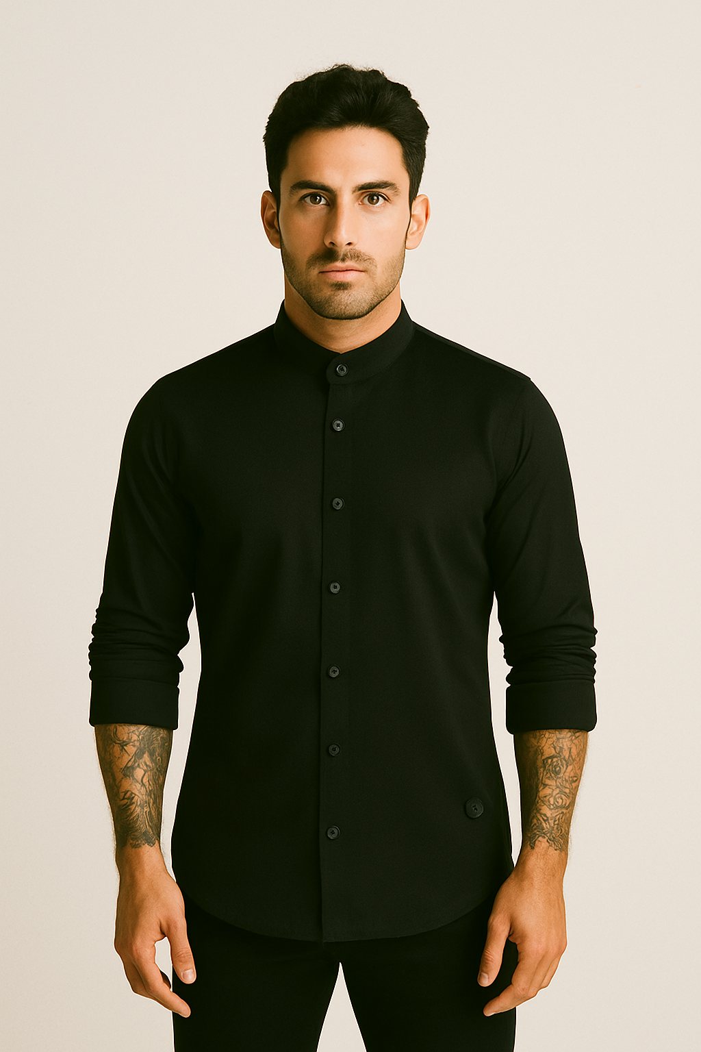 Camisa Repelente Mao Manga Larga 2327 Negro