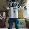 Playera Oversize 2548 270GRMS MILLIONAIRE BORDADA Blanco