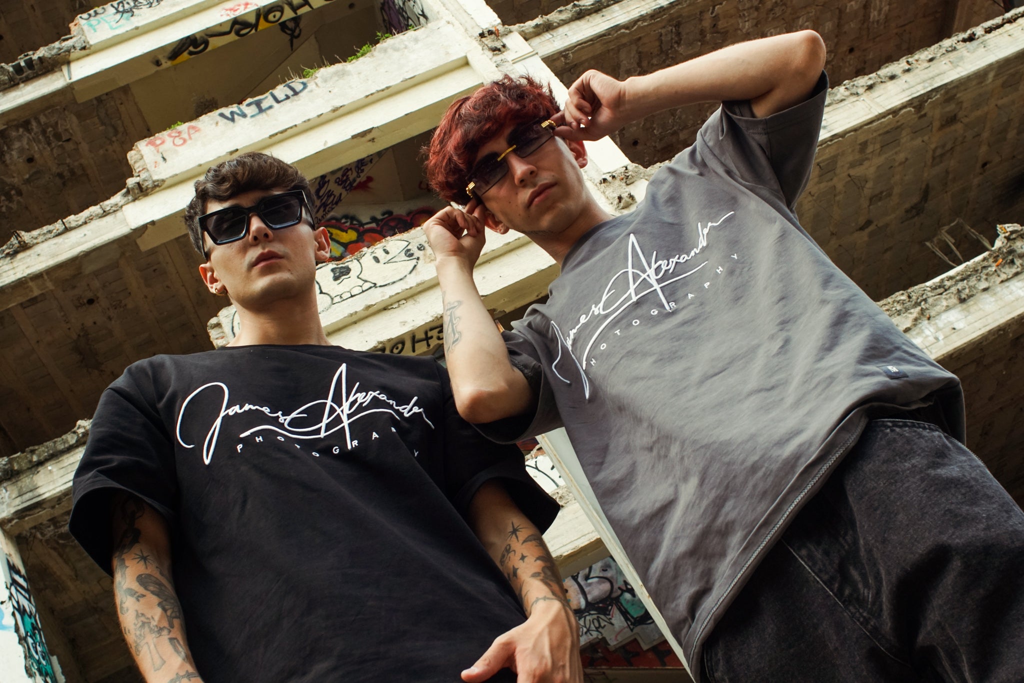 Playera Oversize 2548 270GRMS JAMES Gris