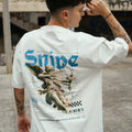 Playera oversize SNIPE 240 grms Blanco