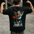 Playera oversize MUERTE 240 grms Negro