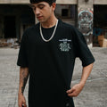Playera oversize TRAPHOUSE 240 grms Negro