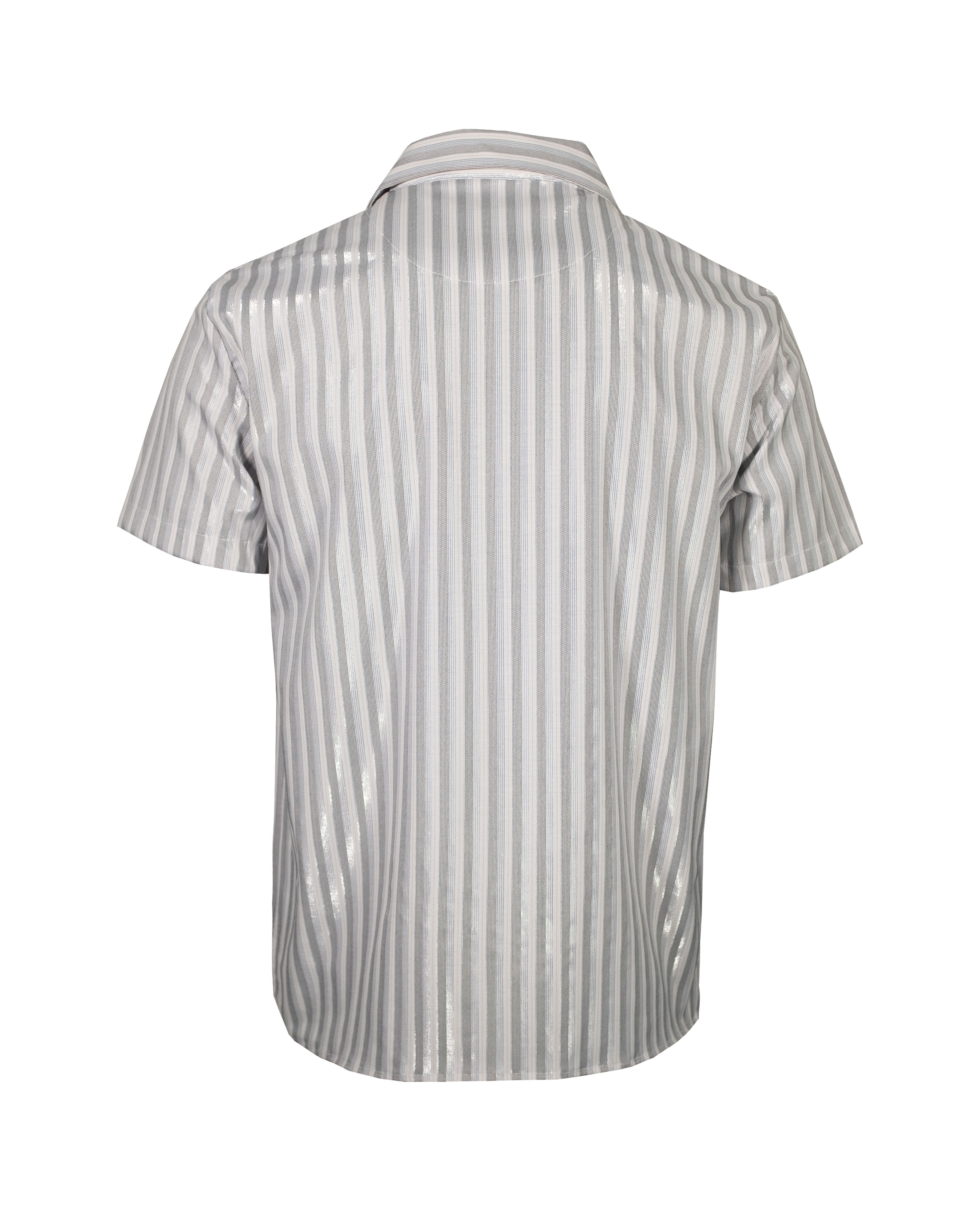 Camisa Sport 2304 Plata Negro