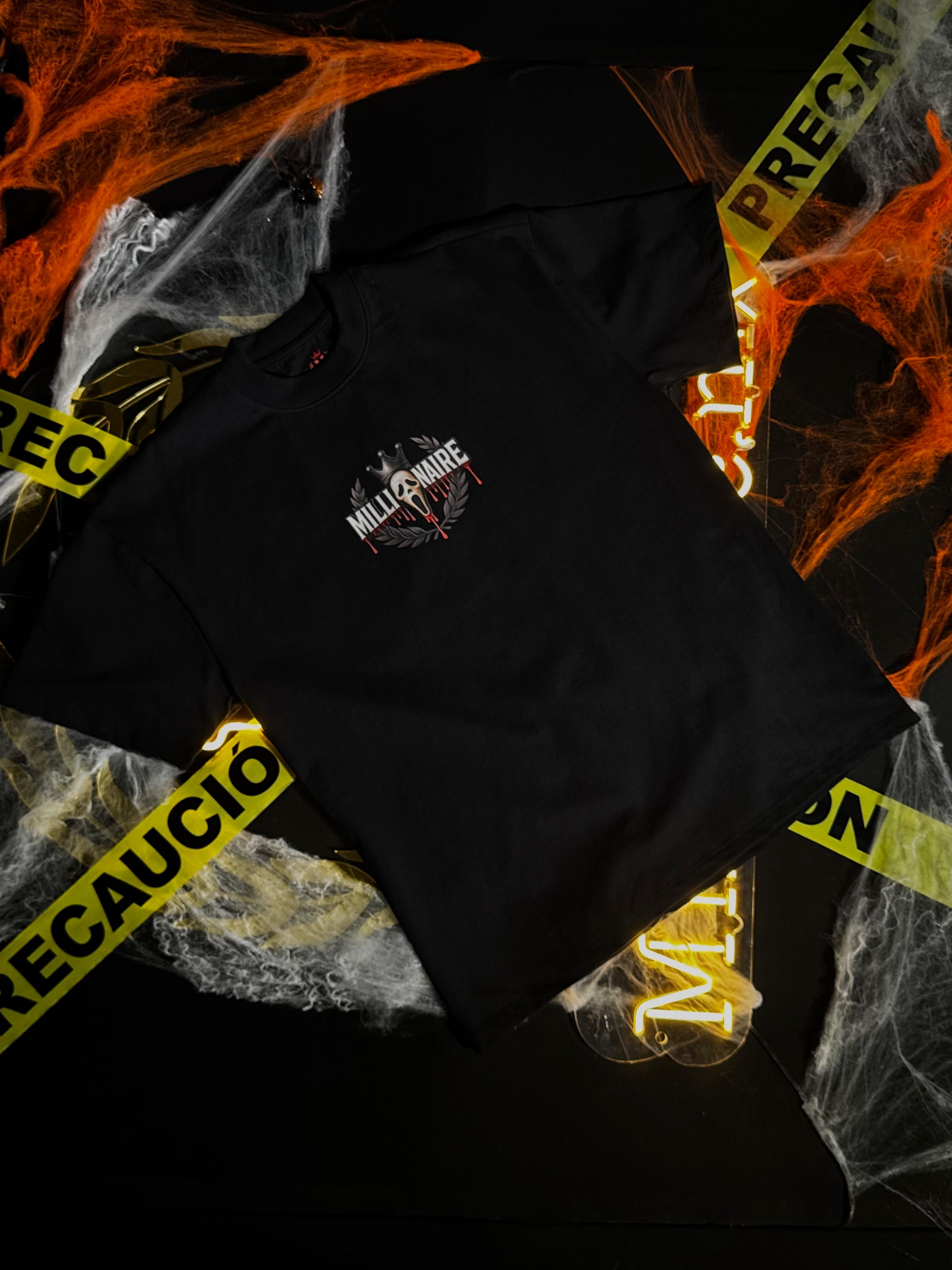 Playera 2577 Halloween Scream Negro