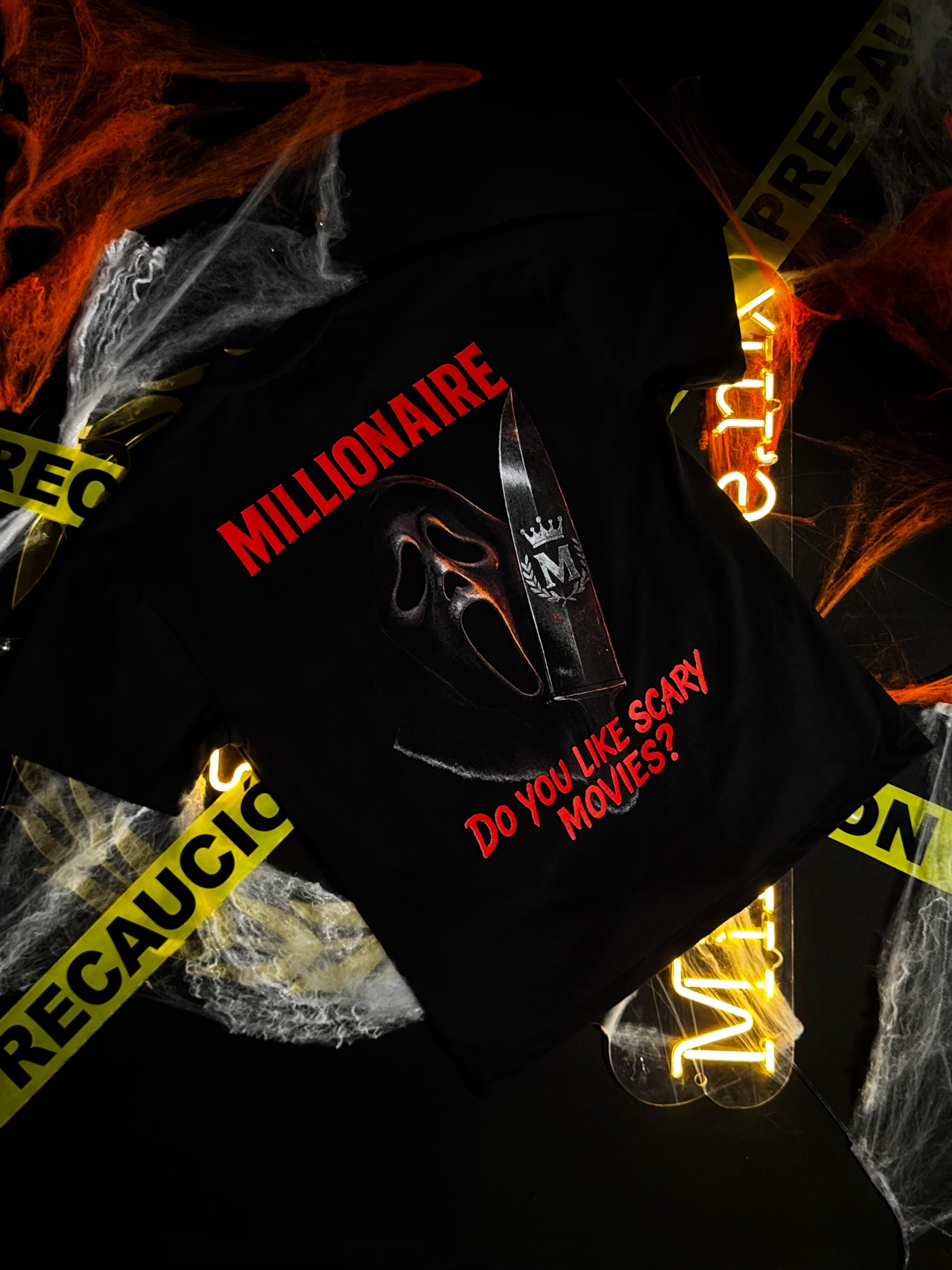 Playera 2577 Halloween Scream Negro