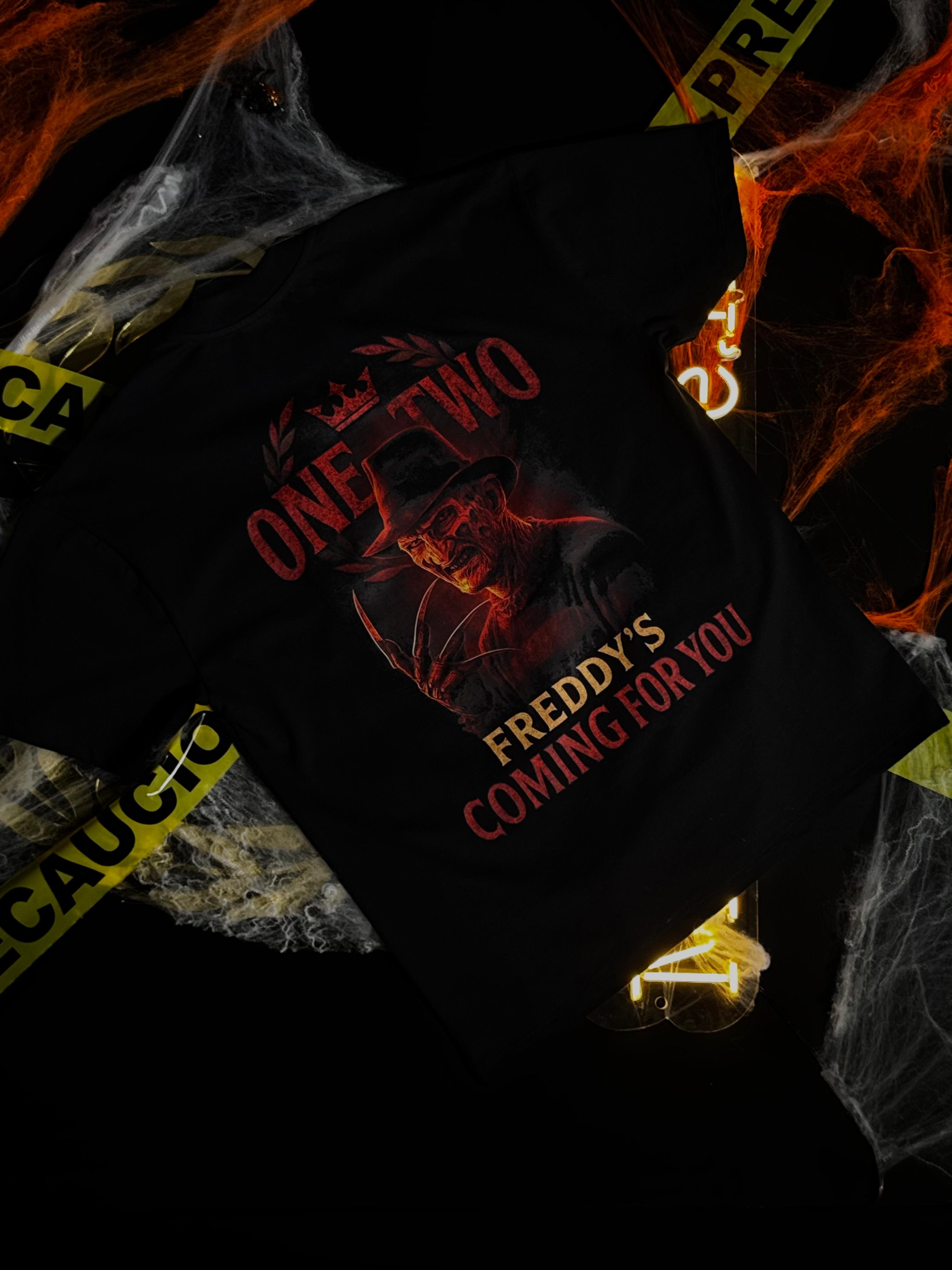 Playera 2577 Halloween Freddy Negro