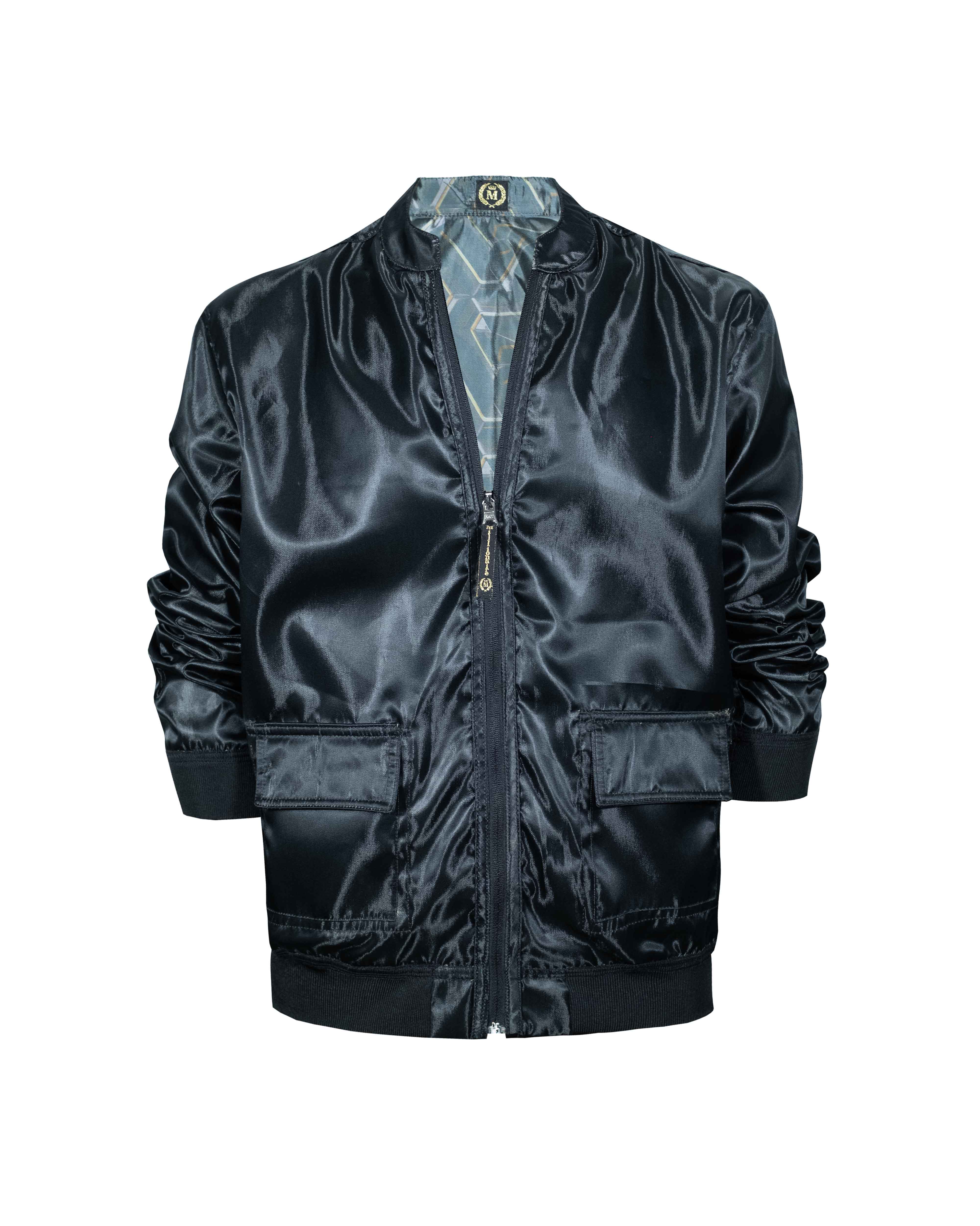 Chamarra Doble Vista Cuello Mao 3D 2343