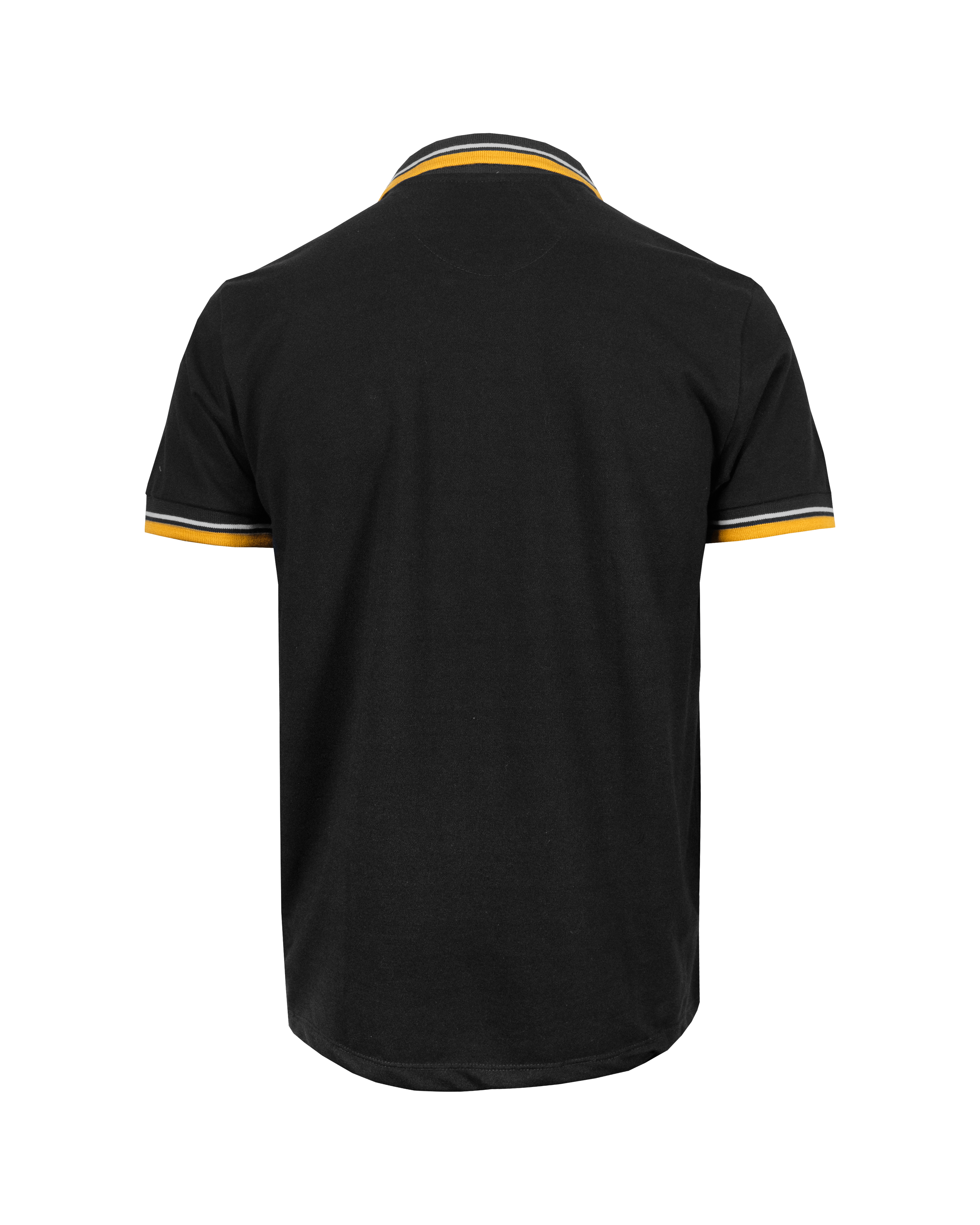 Playera Polo Negro Cuello V 2061