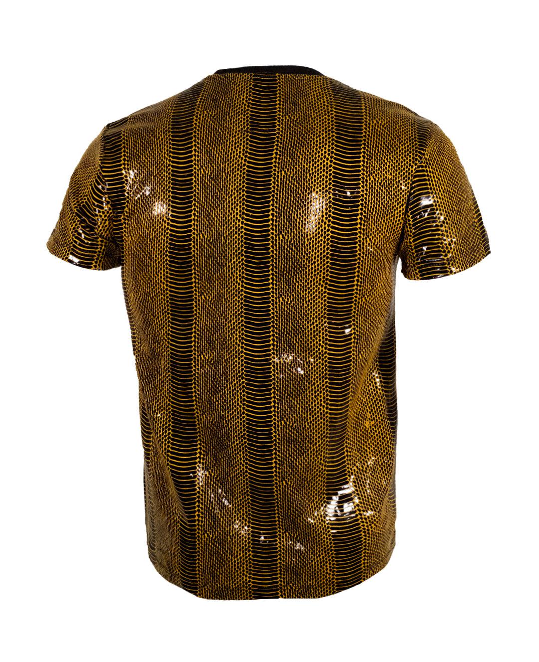 Playera en tendencia 2084 Negro / Mostaza (Vibora)