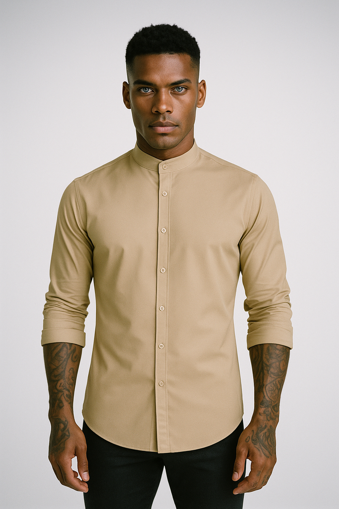 Camisa Repelente Mao Manga Larga 2327 Beige