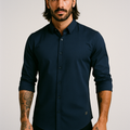 Camisa Repelente Formal Manga Larga 2328 Marino