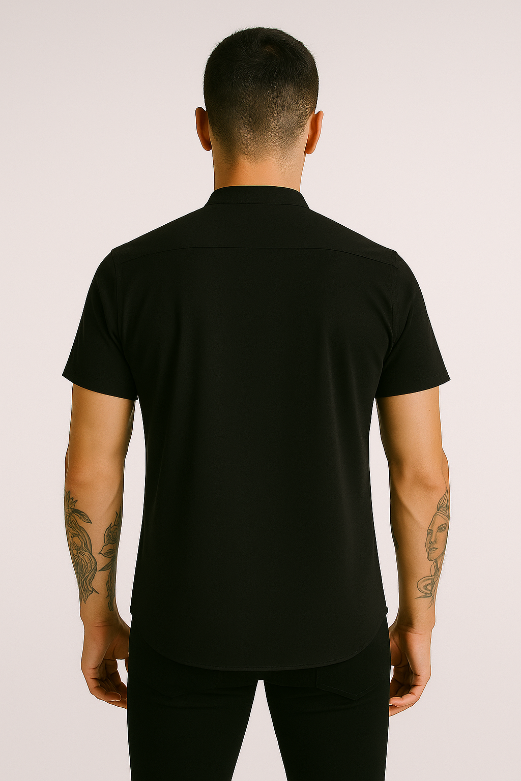 Camisa Repelente Mao Manga Corta 23100 Negro