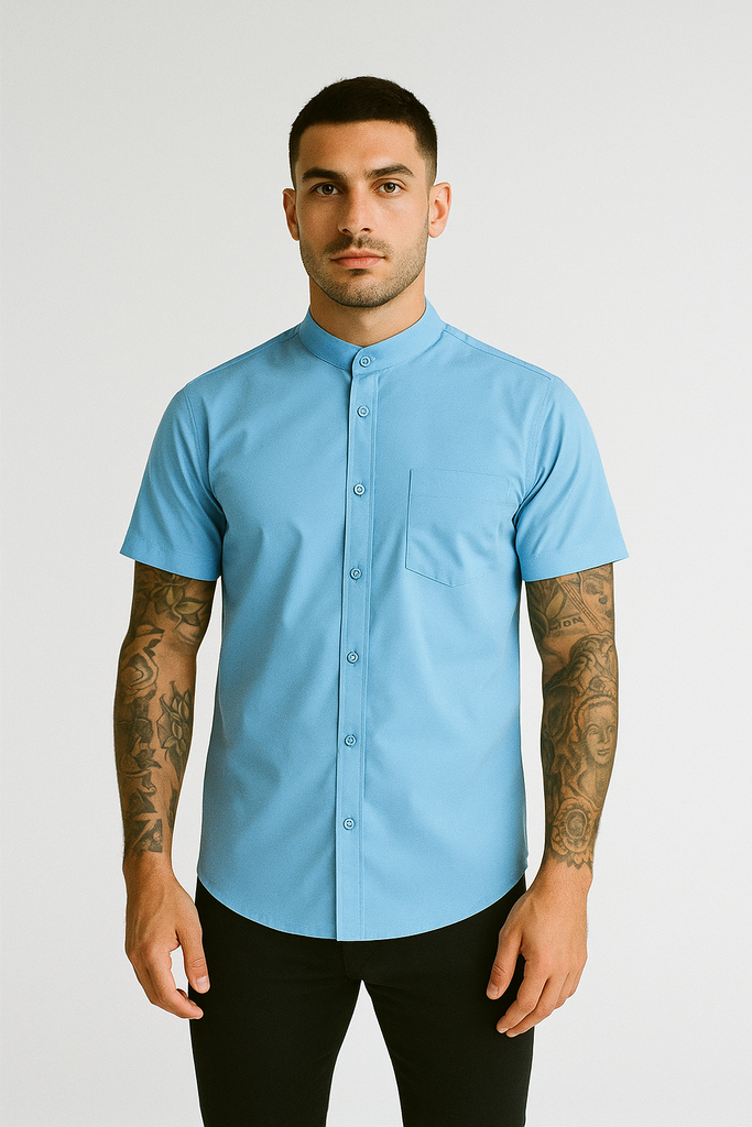 Camisa Repelente Mao Manga Corta 23100 Azul Cielo