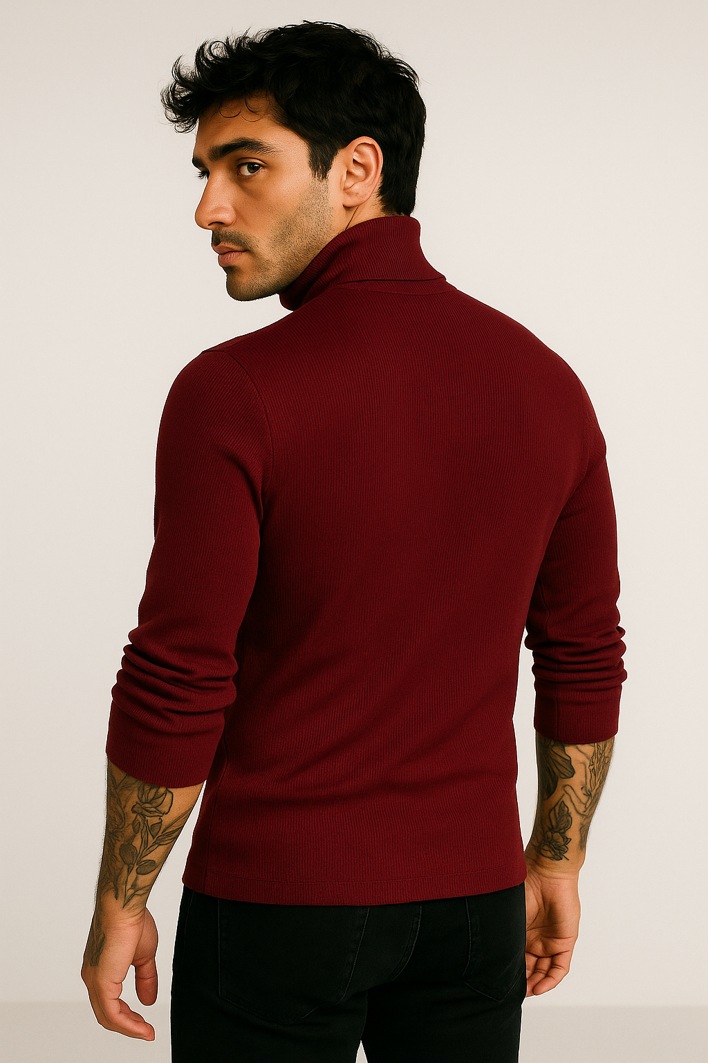 Playera Cuello Alto 2318 Tinto