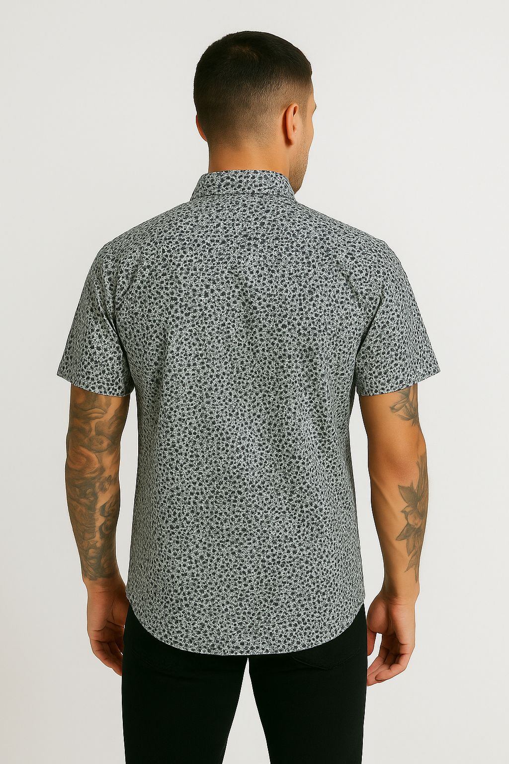 Camisa Formal 2316 White Flower