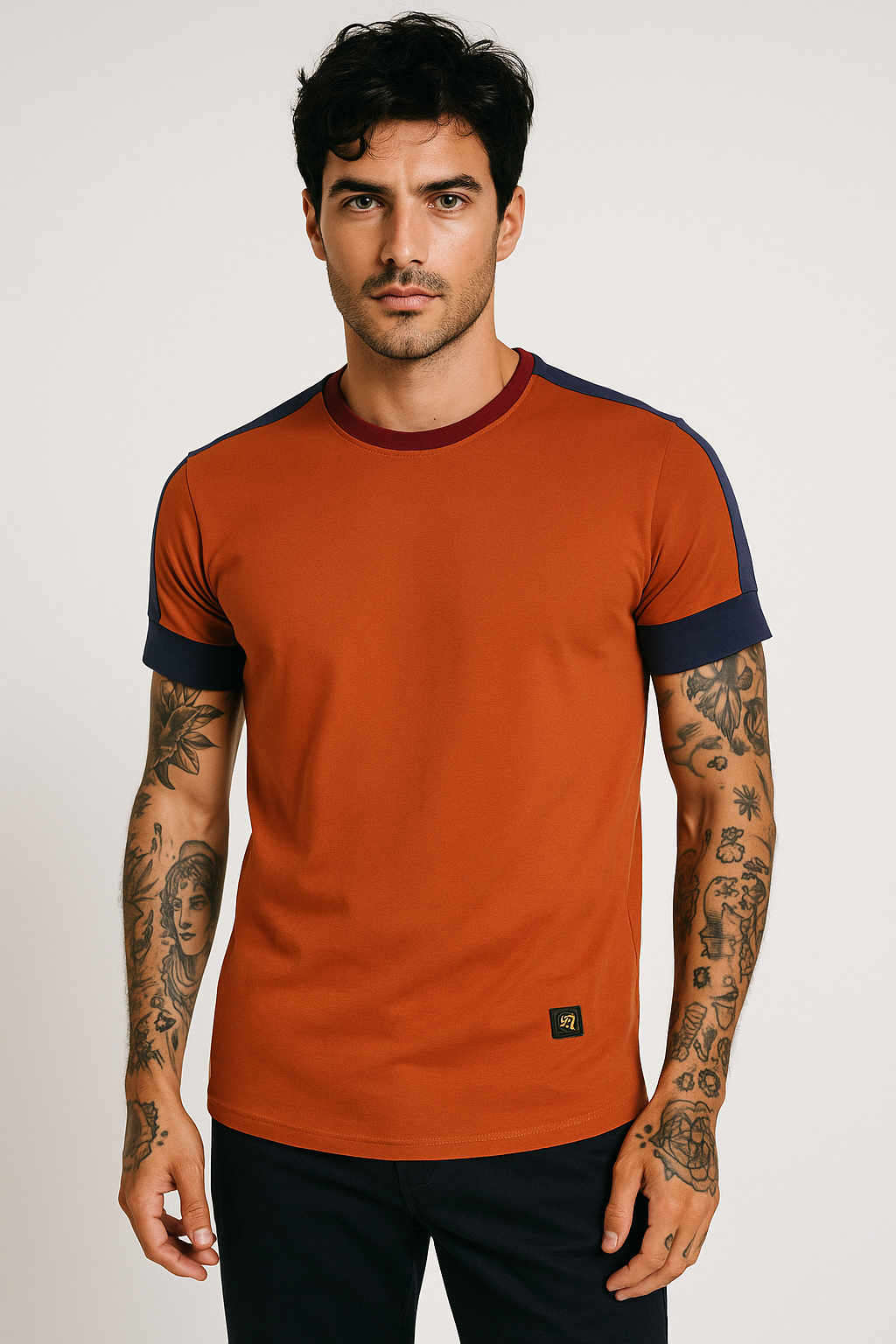Playera cuello redondo Colors 21029 Shedron