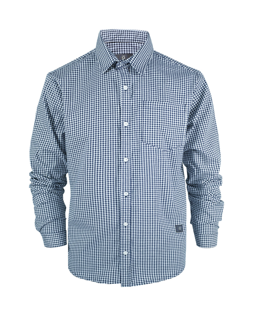 Camisa Formal Cuadros Marino 2306