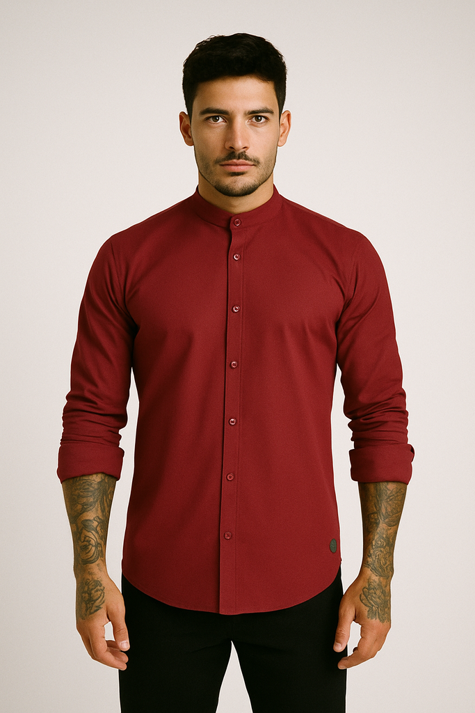 Camisa Repelente Mao Manga Larga 2327 Tinto