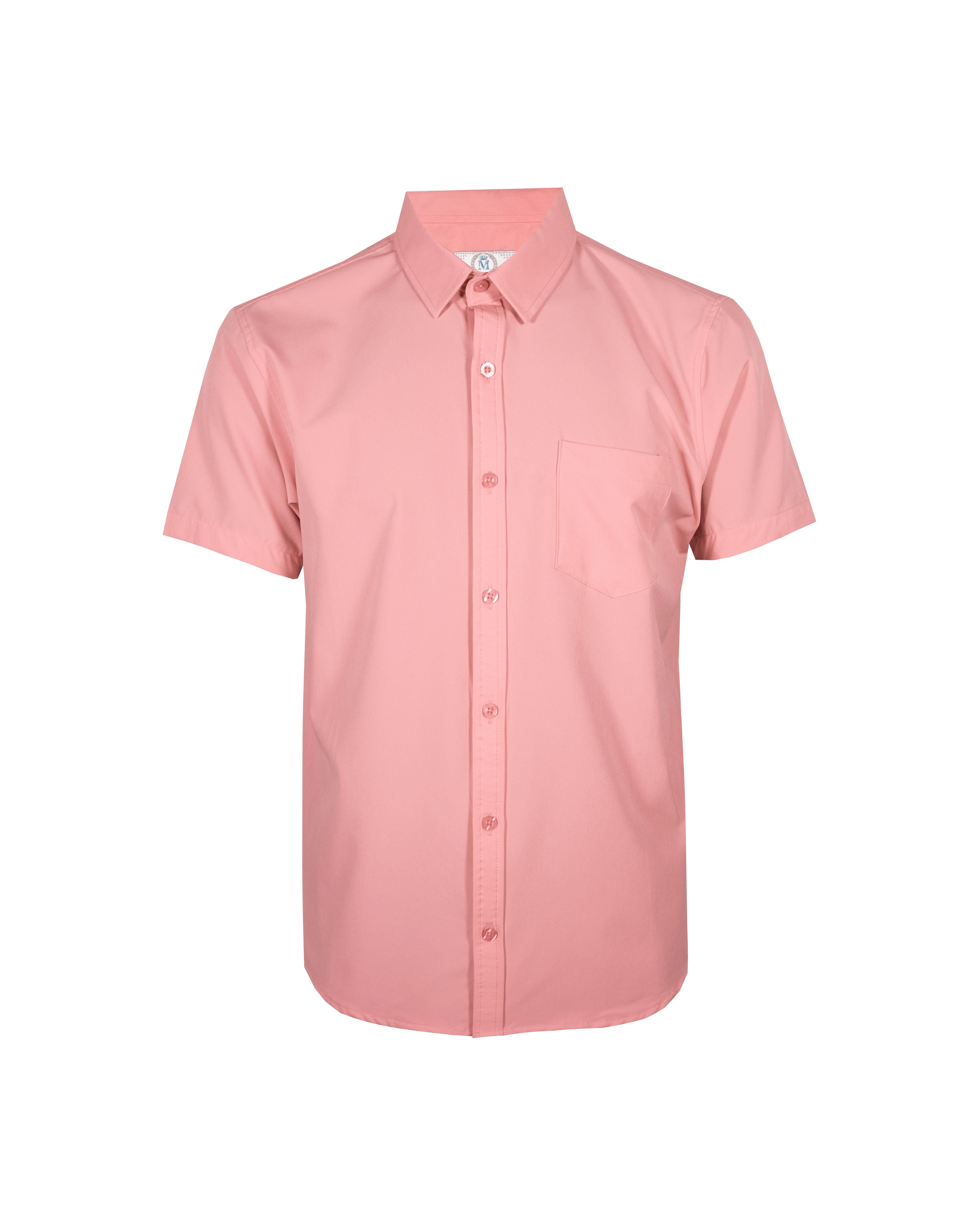 Camisa Repelente Formal Manga Corta 23101 Rosa