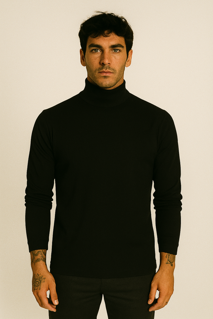 Playera Cuello Alto 2318 Negro