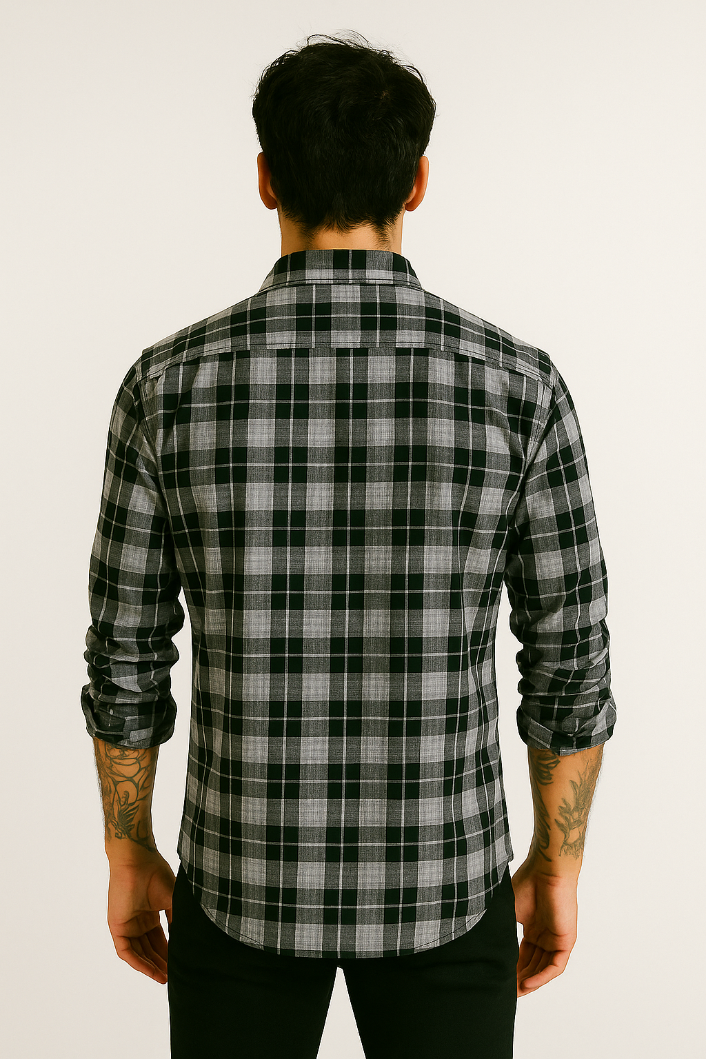 Sobrecamisa Manga Larga Bolsillos Negro 2325