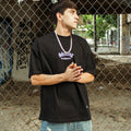 Playera Oversize 2548 270GRMS SHINING Negro