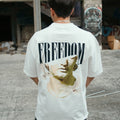 Playera oversize FREEDOM 240 grms Blanco