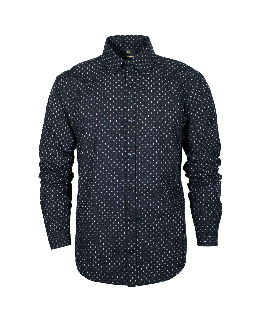 Camisa Formal Manga Larga 2309 Anclas