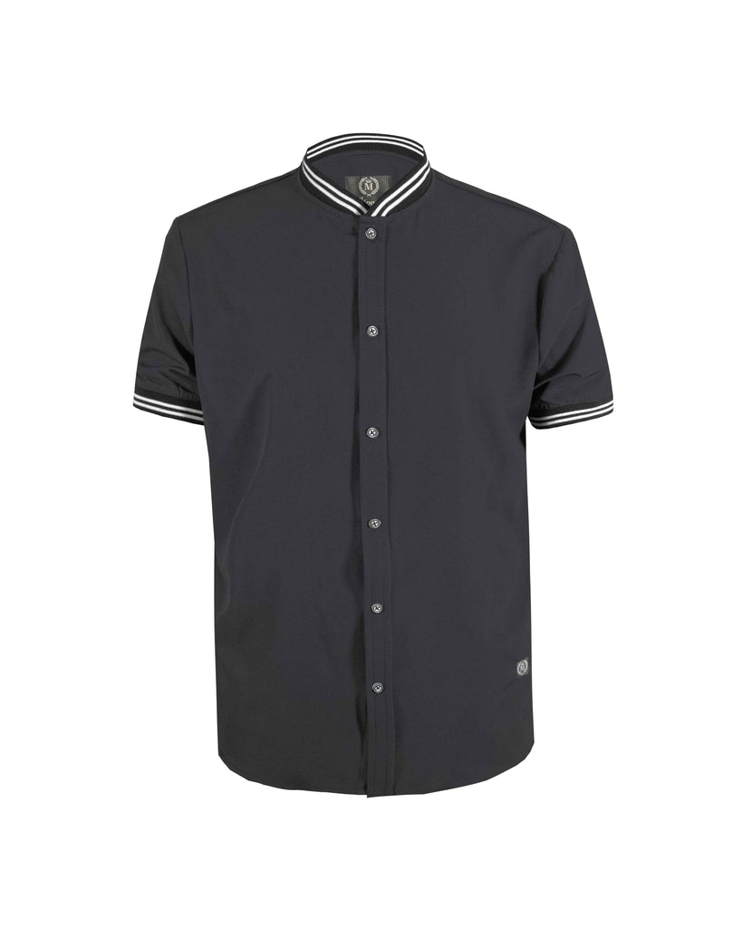 Camisa Negra Fresh Manga Corta 2353 #06