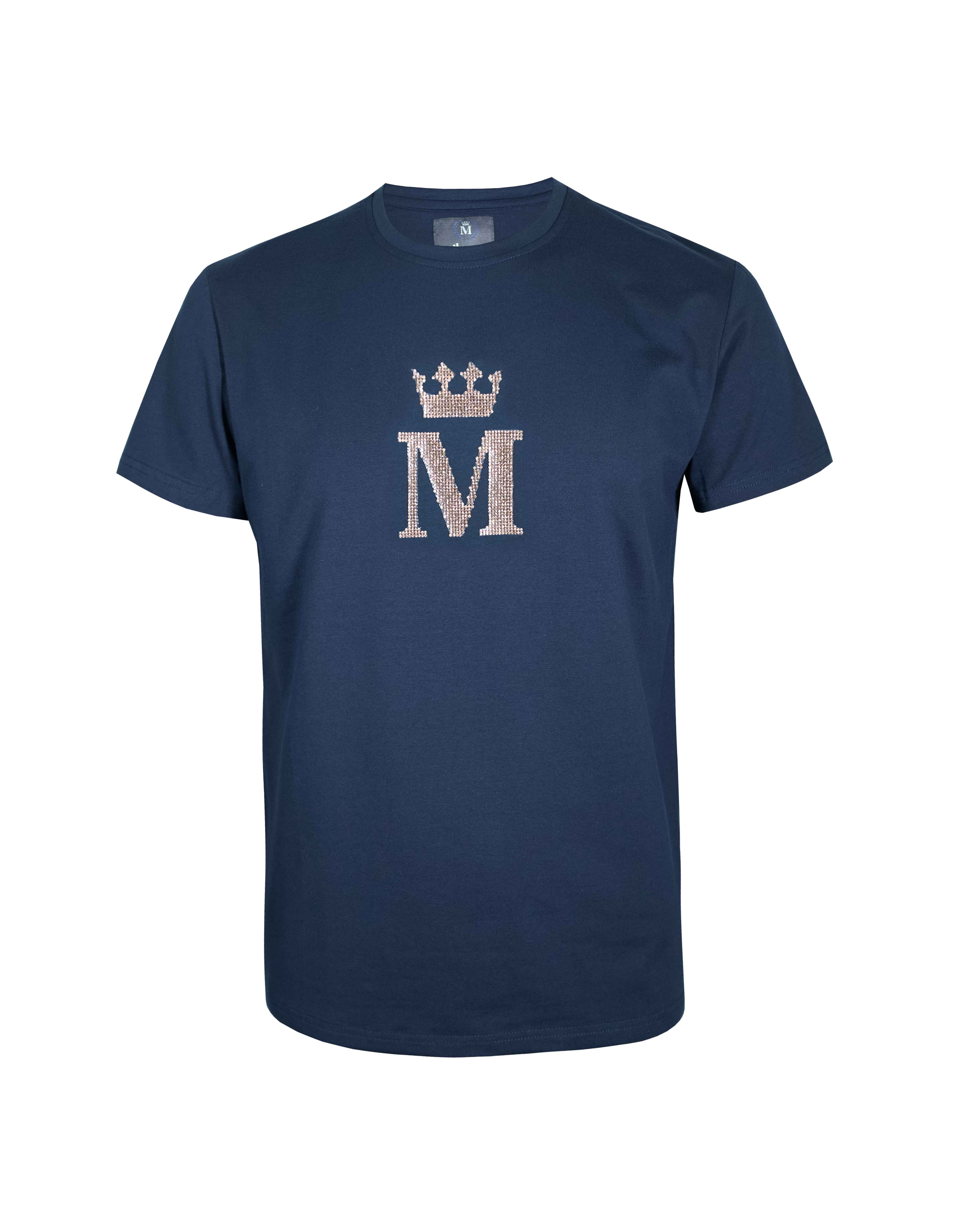 Playera Exclusive Design Slim Fit 2403 Marino Dorado