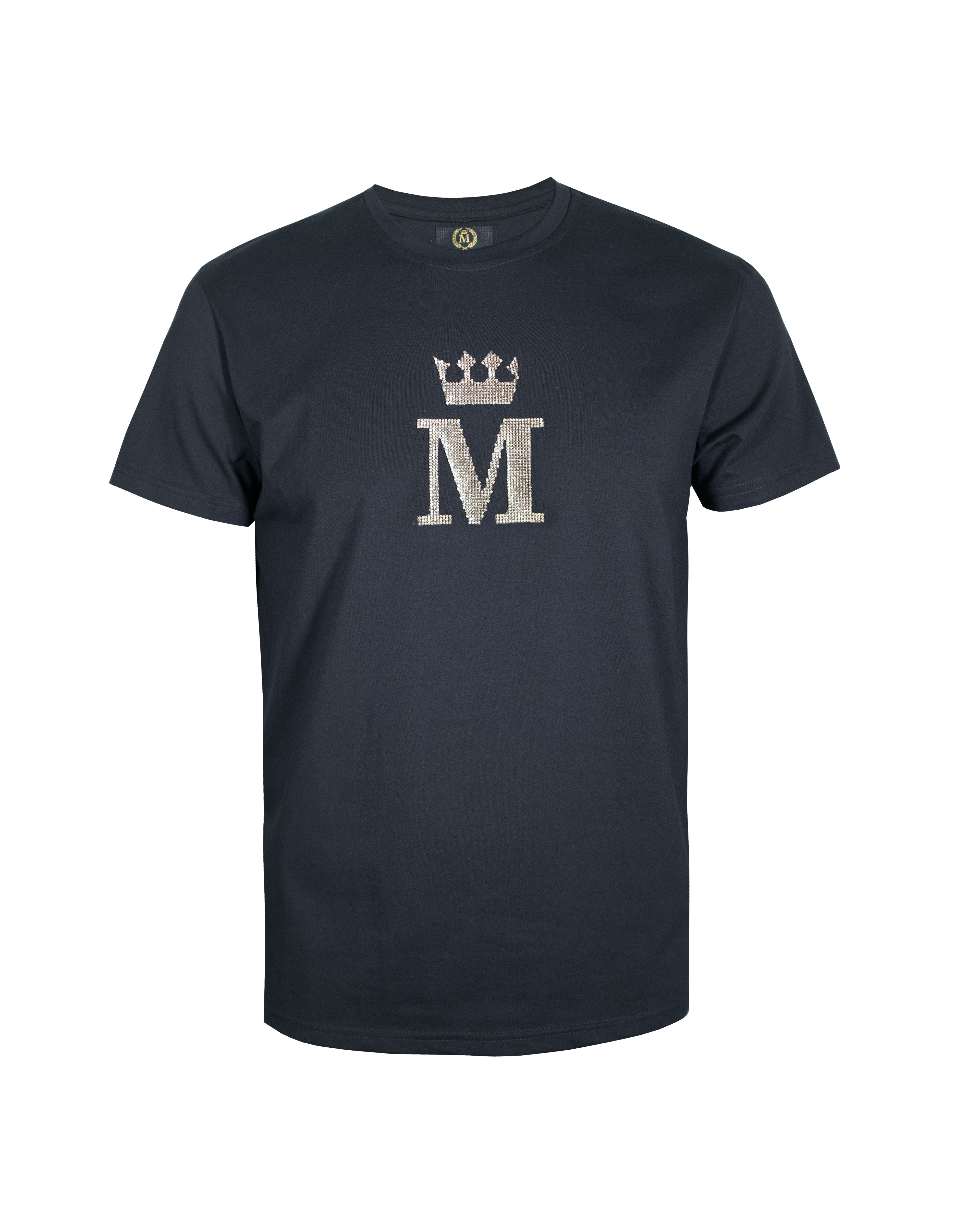 Playera Exclusive Design Slim Fit 2403 Negro Dorado