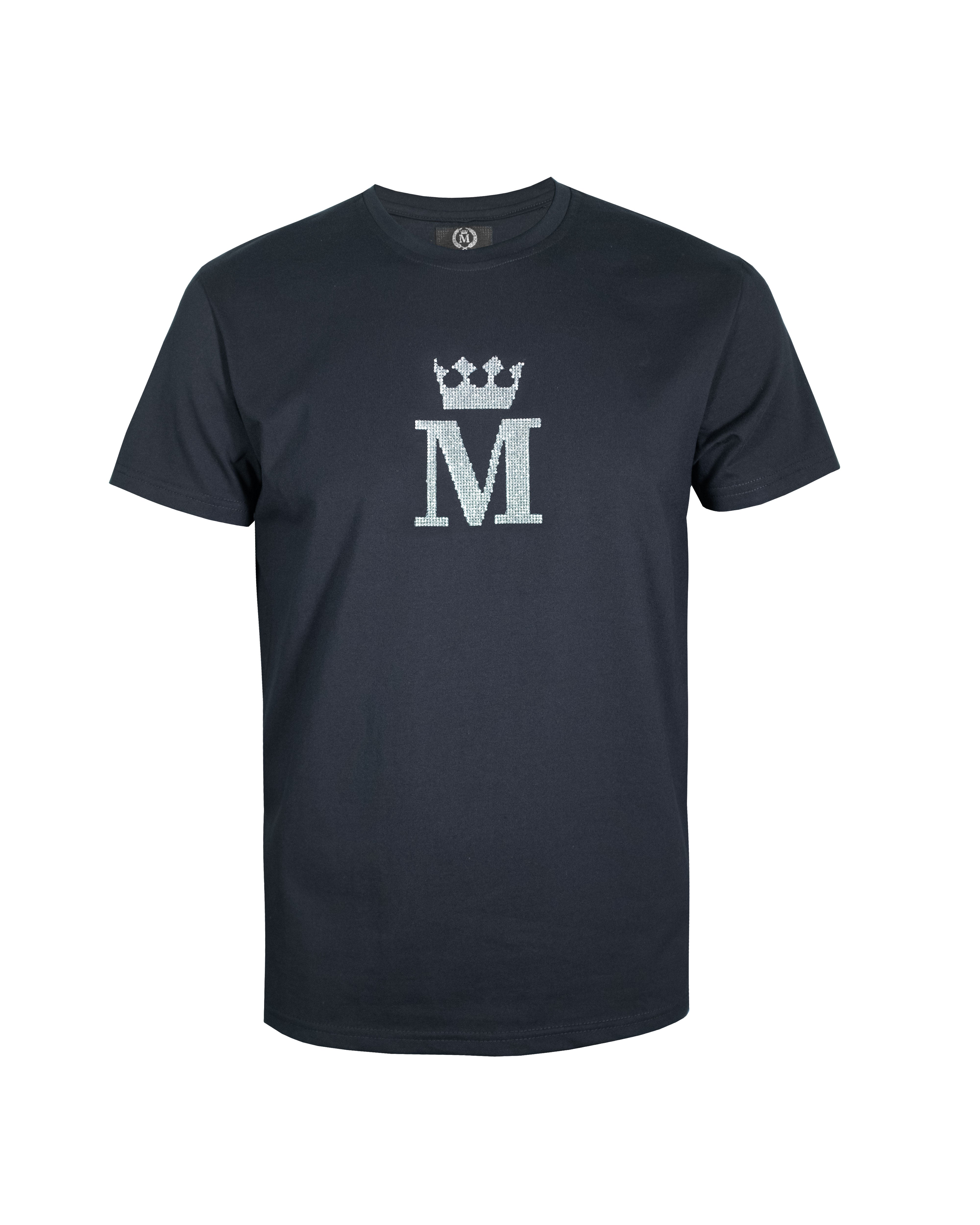 Playera Exclusive Design Slim Fit 2403 Negro Plata