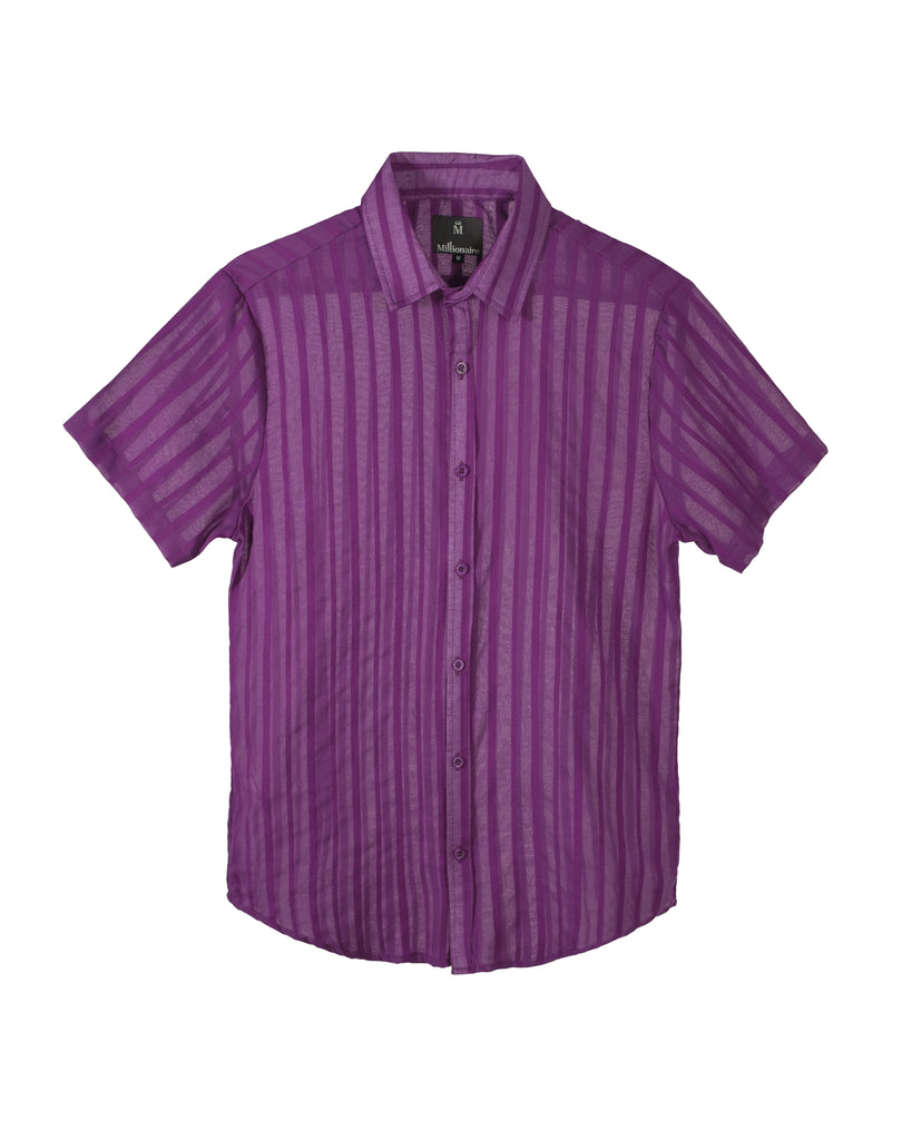 Camisa Formal 2302 Morada Transparencia