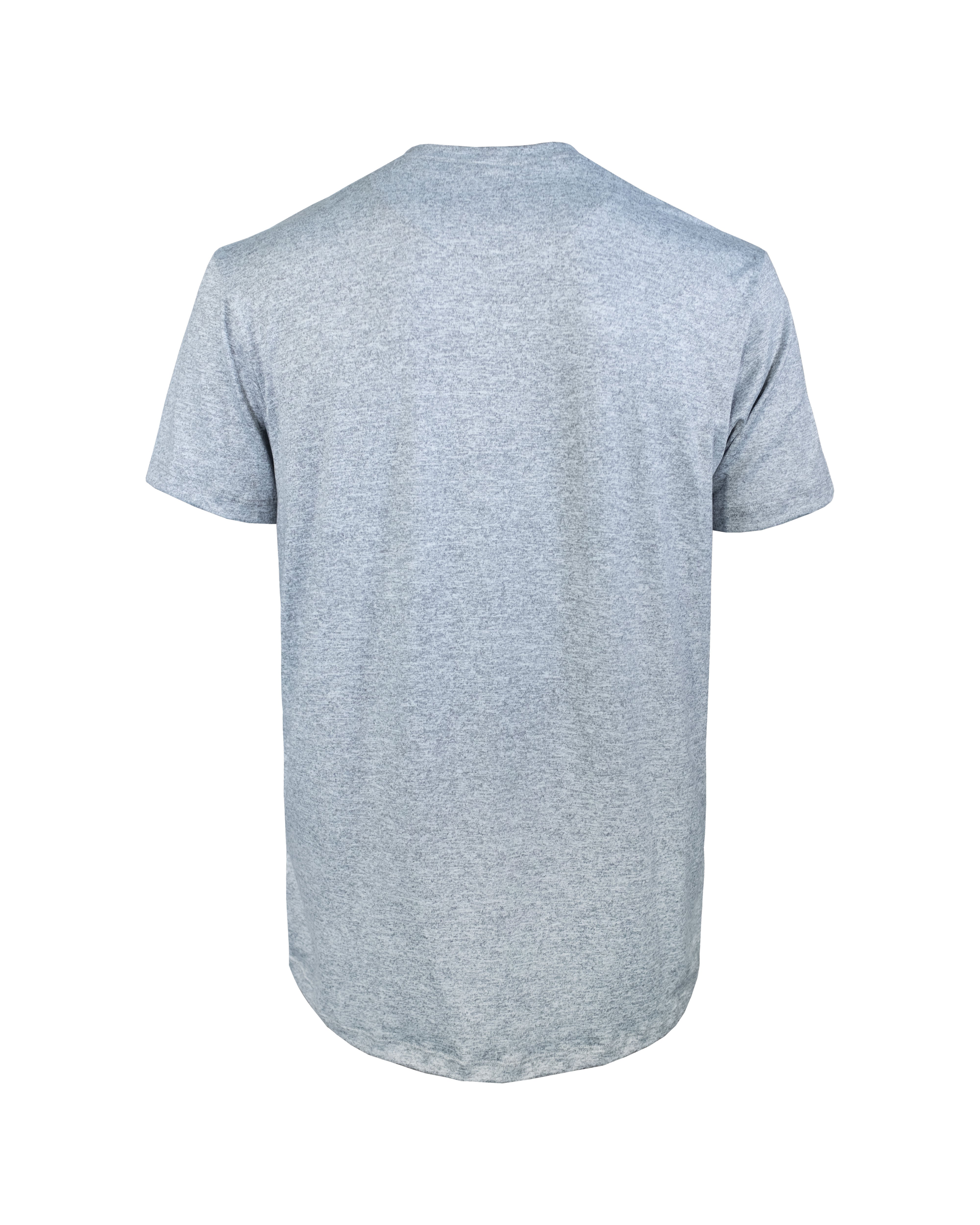 Playera básica cuello redondo gris jaspe 2319
