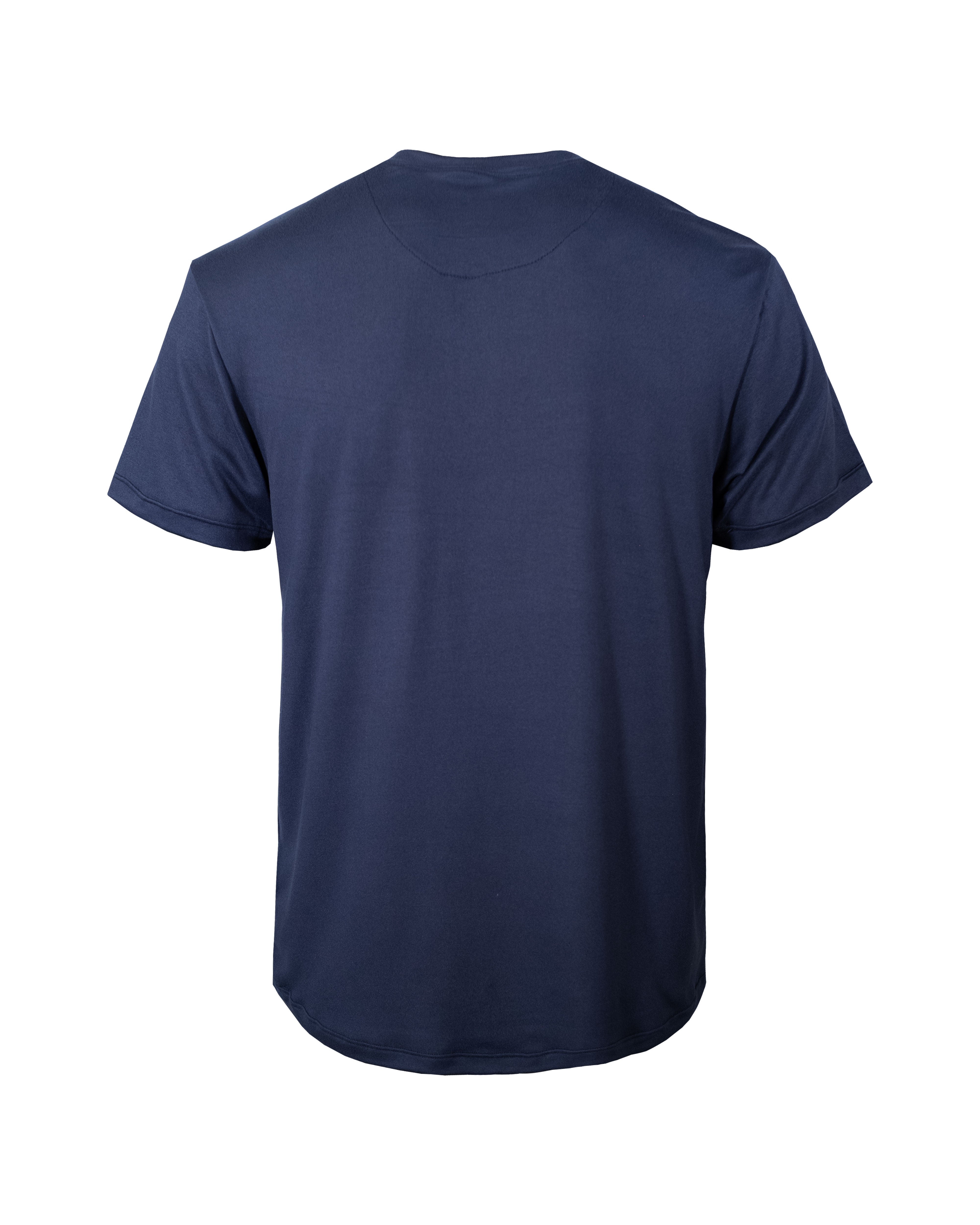 Playera básica cuello redondo marino 2319