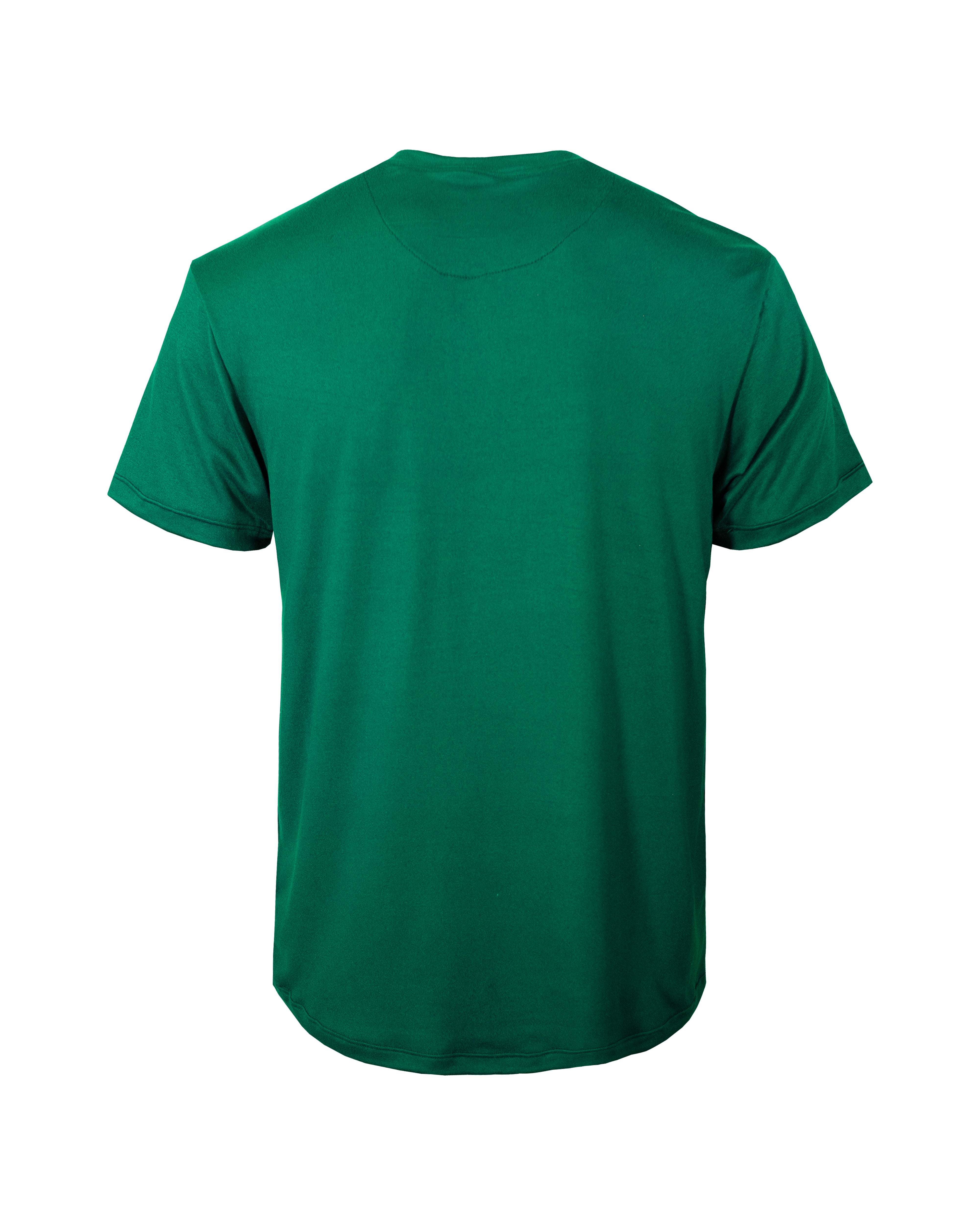Playera básica cuello redondo  verde 2319