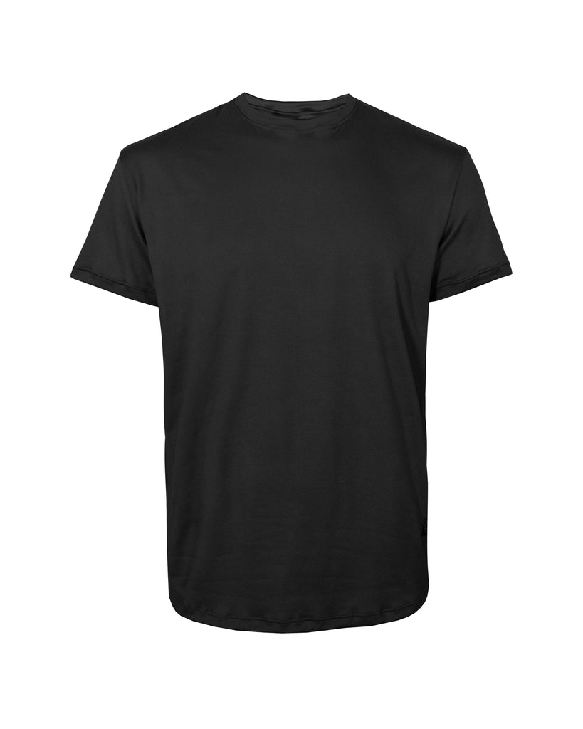 Playera básica cuello redondo negro 2319