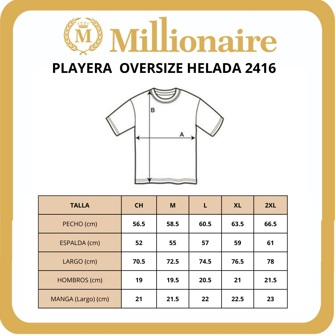 Playera Oversize Helada 2416 Blanco