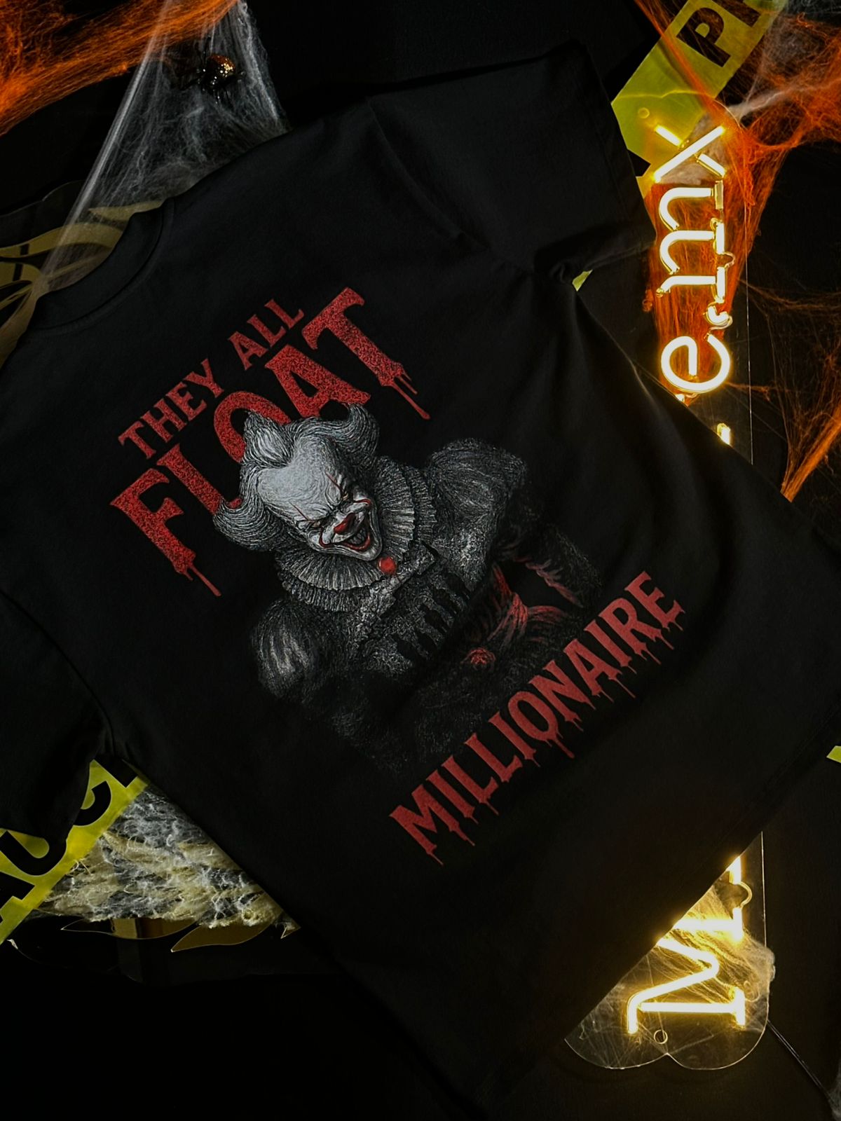 Playera 2577 Halloween  IT Negro