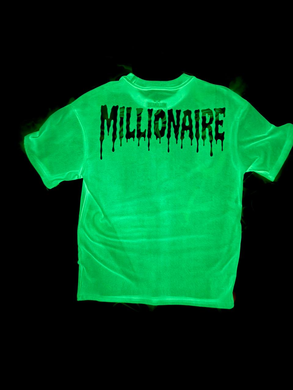 Playera 2577 Halloween Fluorescente Drop personajes  Blanco