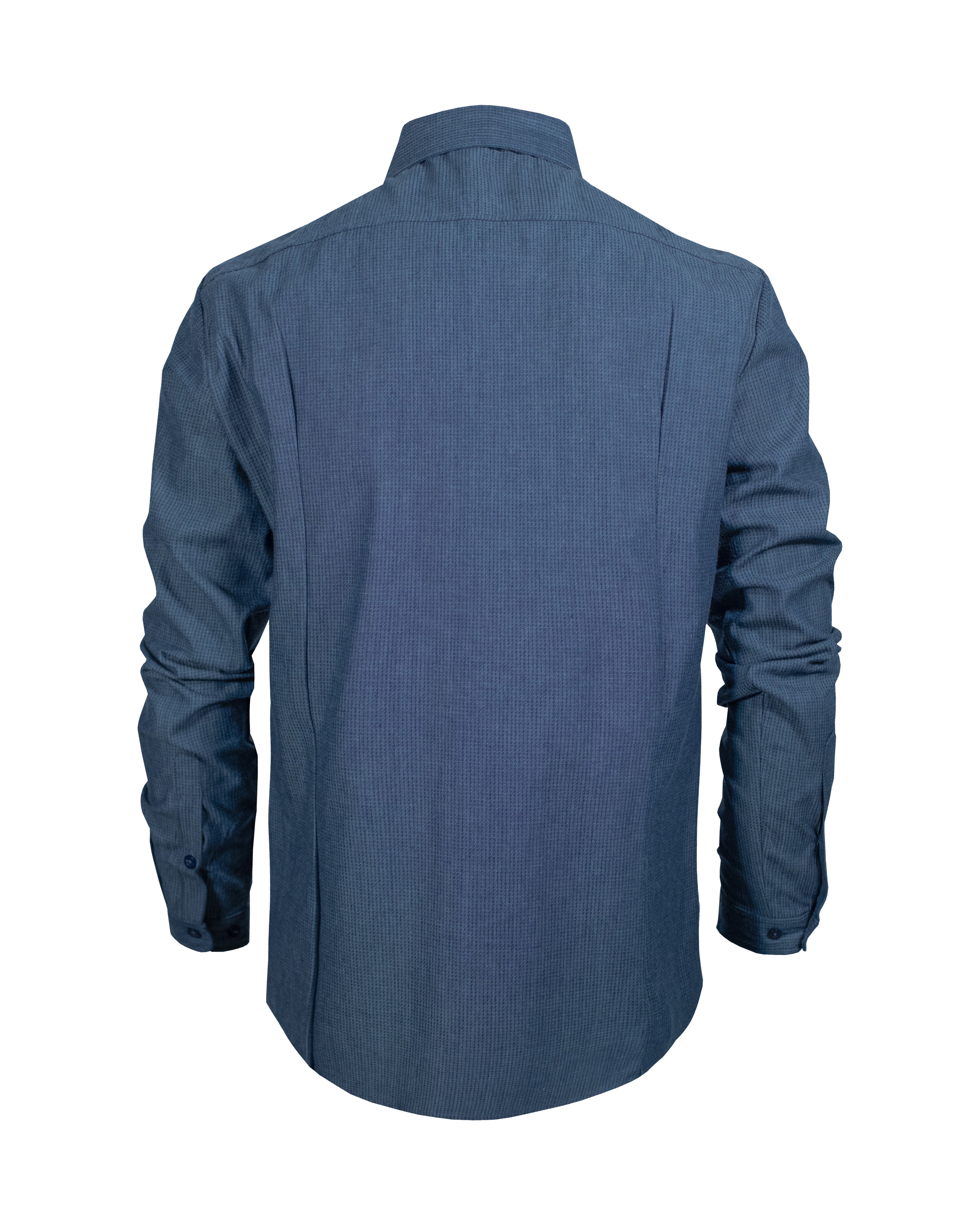 Camisa Formal Manga Larga 2312 Gris Grabado