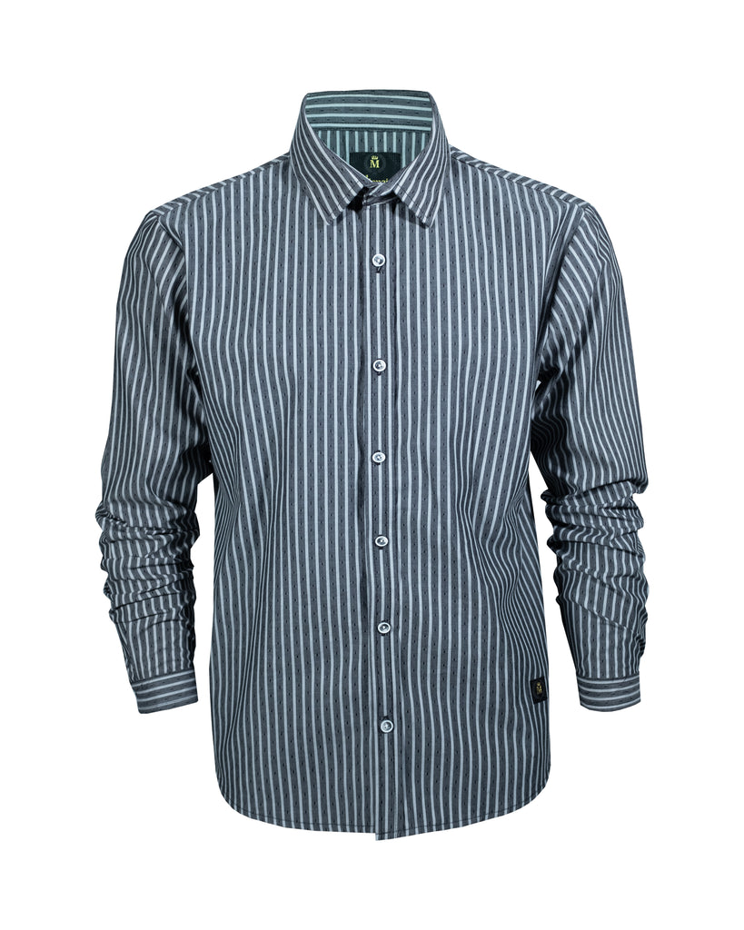 Camisa Formal Manga Larga 2309 Rayas