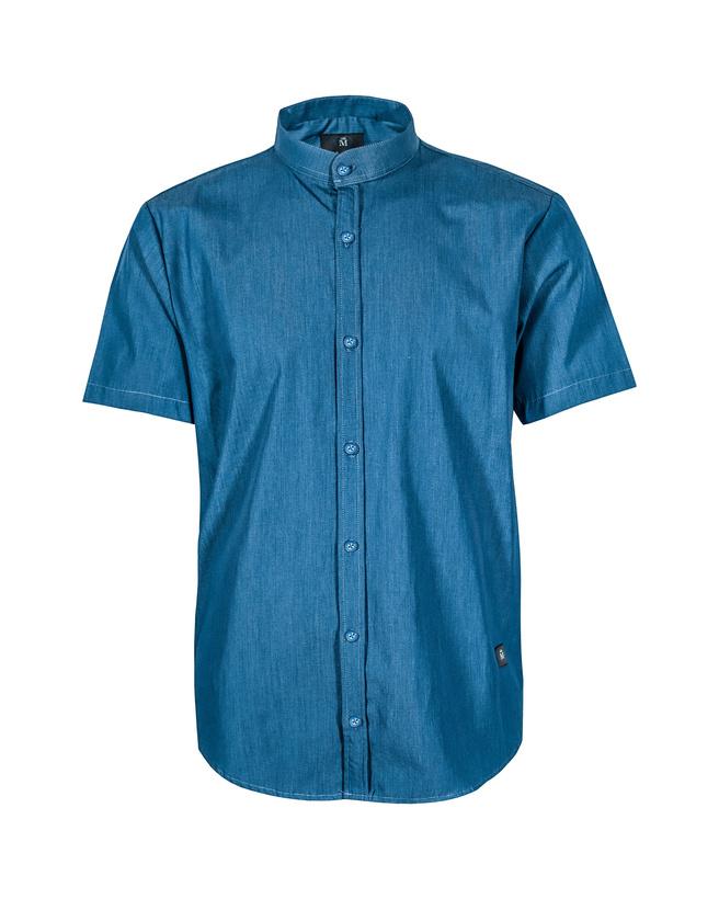 Camisa Cuello Mao 2308 Azul