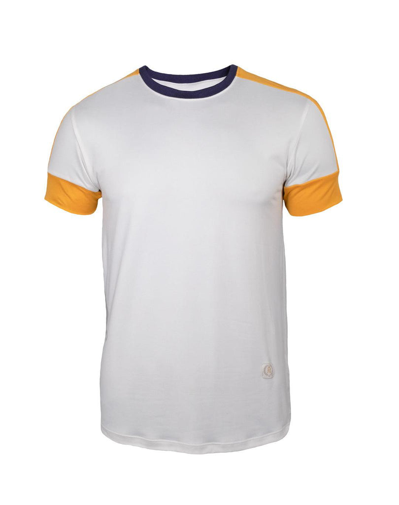 Playera en tendencia 21029 Ivory/Mostaza/Marino